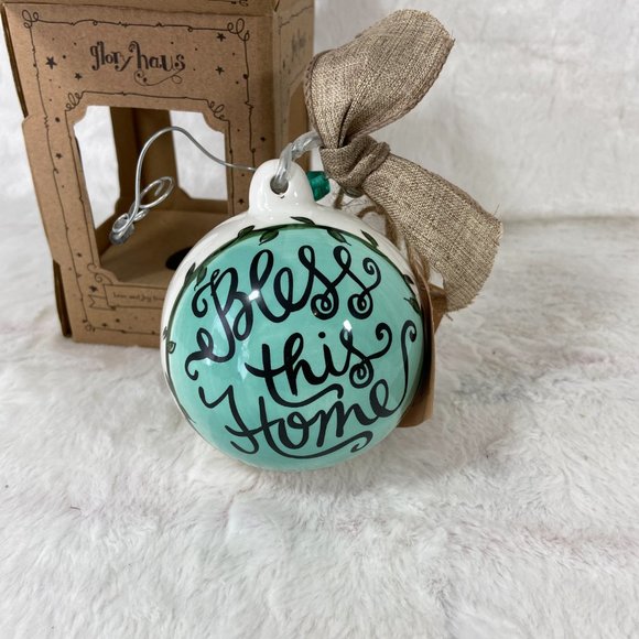 Glory Haus “Bless This Home” Christmas Ornament CottageCore - Picture 1 of 7